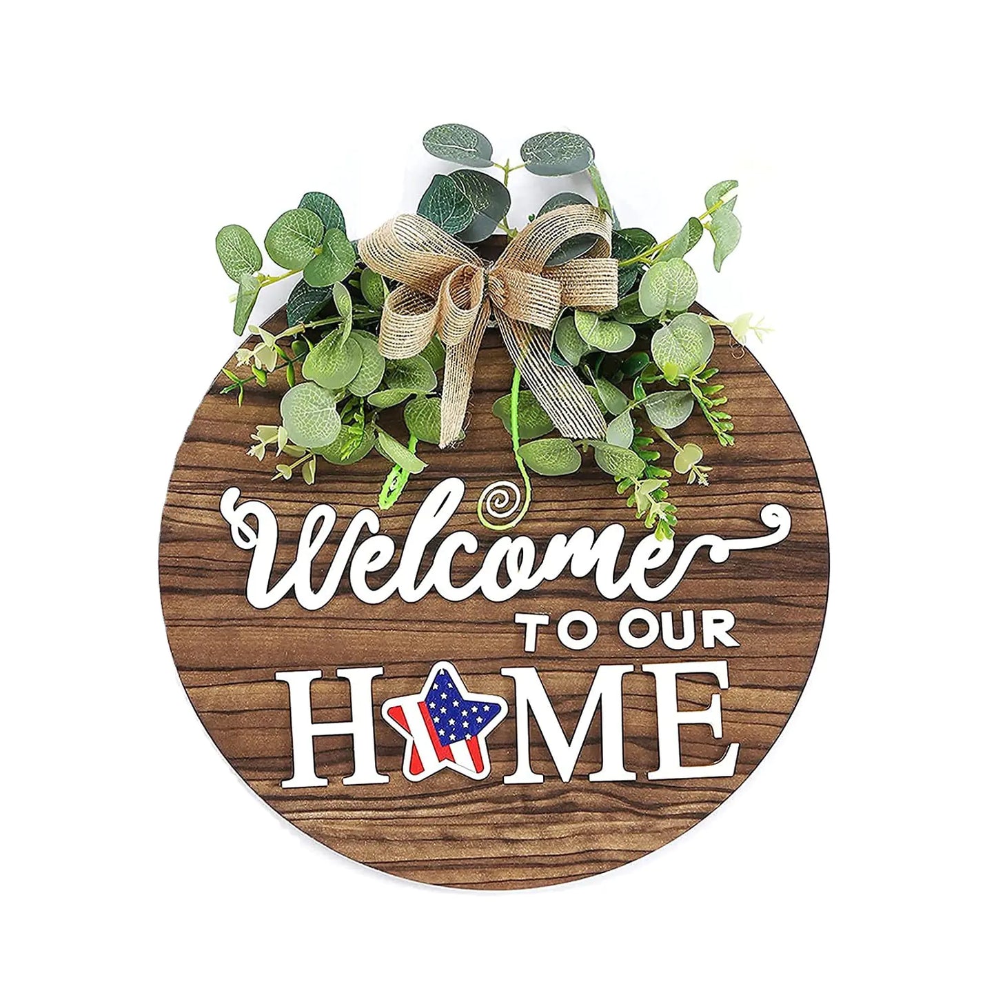 Charming Wooden Welcome Sign