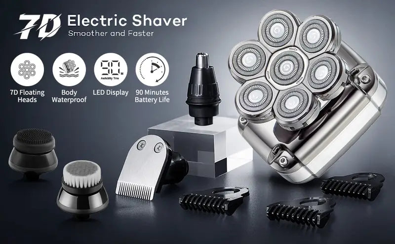 Water-Resistant Men's Bald Head Shaver