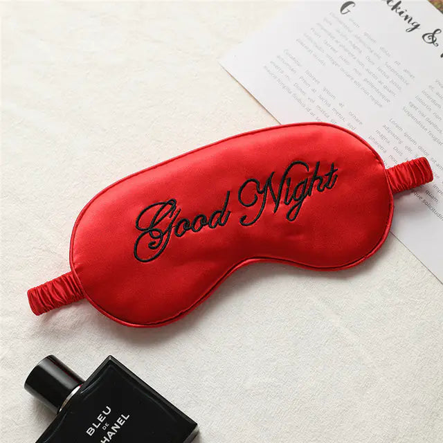 Silk Embroidered Comfort Sleep Mask