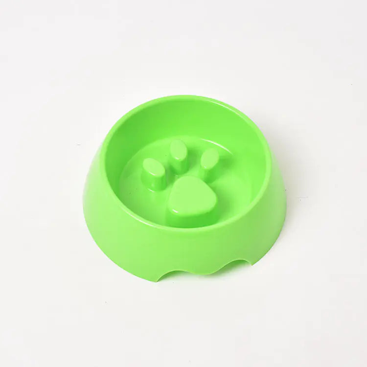 Thickened Plastic Anti-Choke Slow Feed Dog Bowl