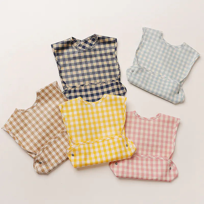 Stylish Plaid Baby Bib