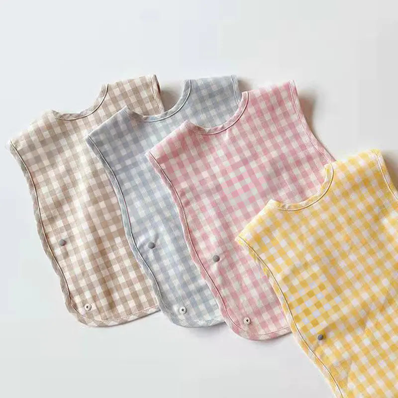 Stylish Plaid Baby Bib