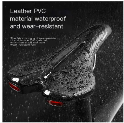 Tail Light Enhanced Bike Saddle