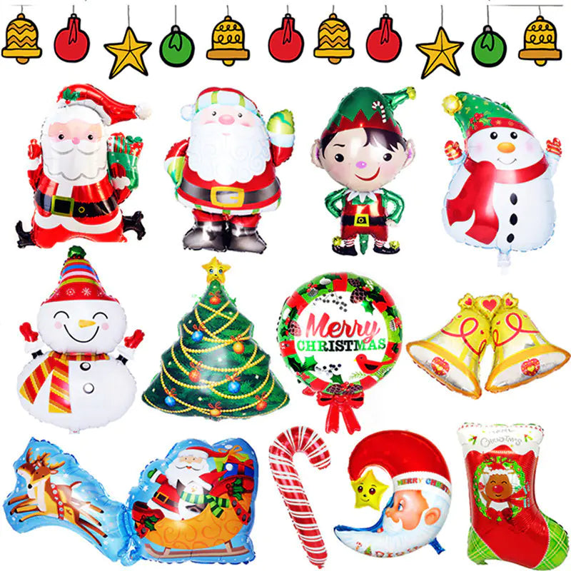 Santa Foil Fest - Christmas Celebration Balloons