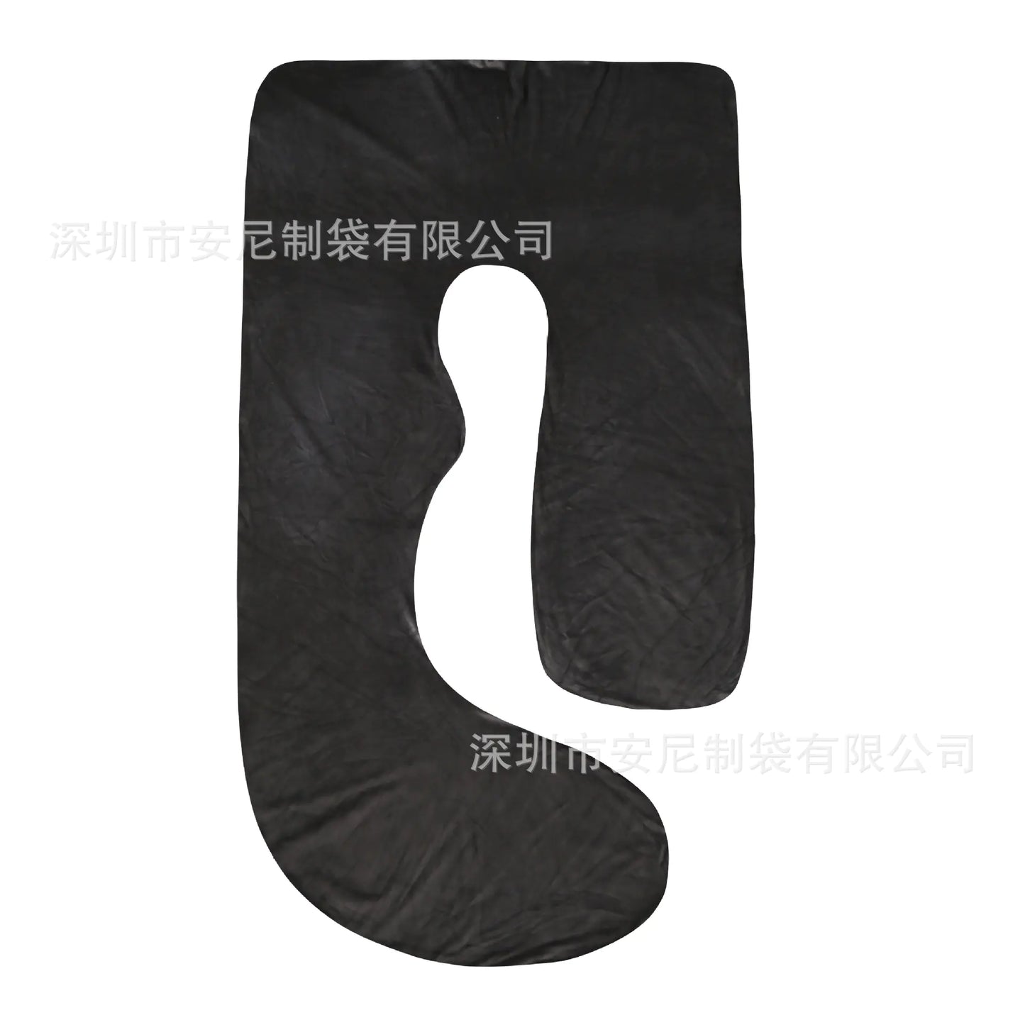 Velvet J-Shape Maternity Pillow