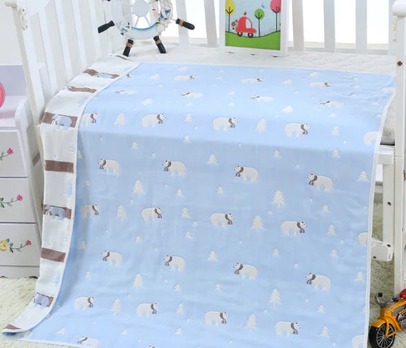 Soft Cotton Baby Bath Towel Blanket 110cm
