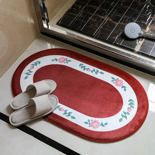 Serenity Floral Bathroom Mat