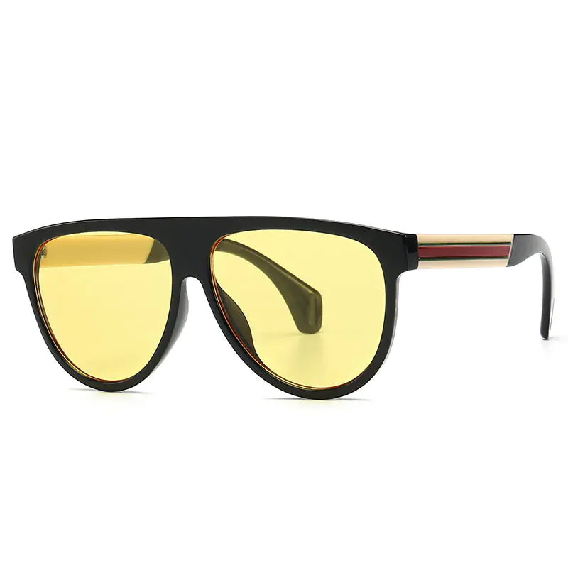 Chic Bold Round Sunglasses - Elegant High-End Fashion