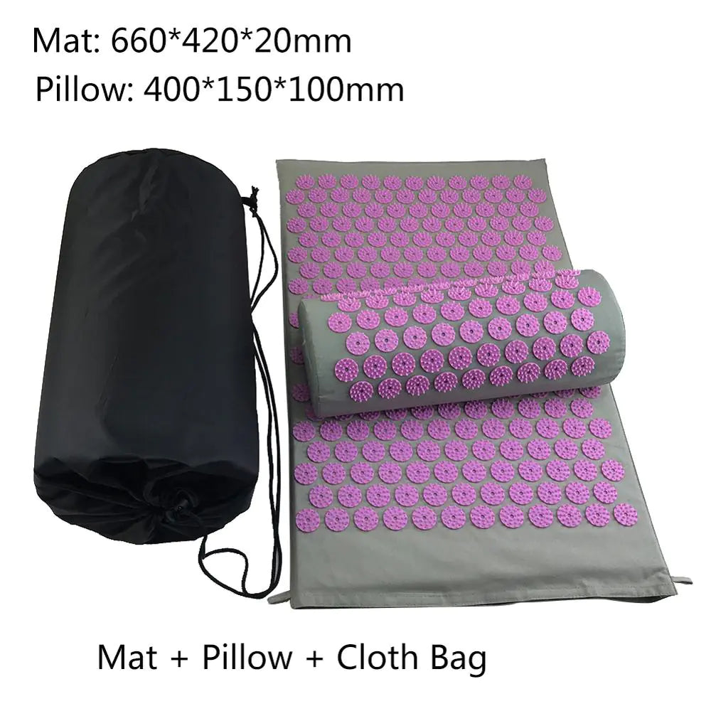 Zen Therapy Acupressure Mat & Pillow Set