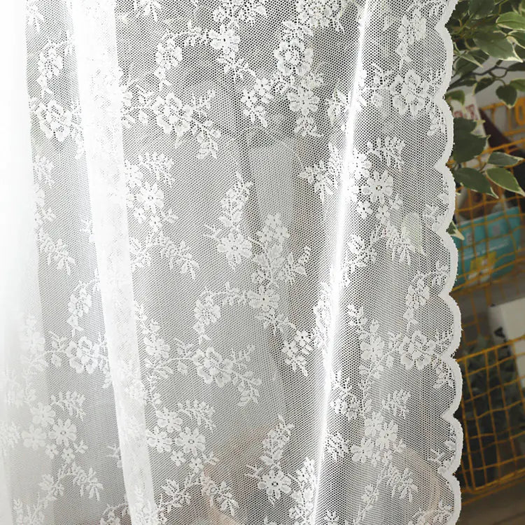 Korean Elegance Wave Lace Curtains (Bulk)