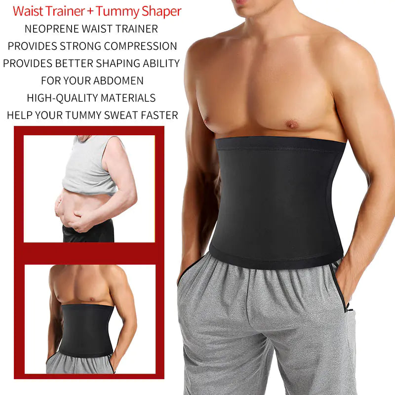 Men's Slimming Sweat Belt Sauna Waist Trainer