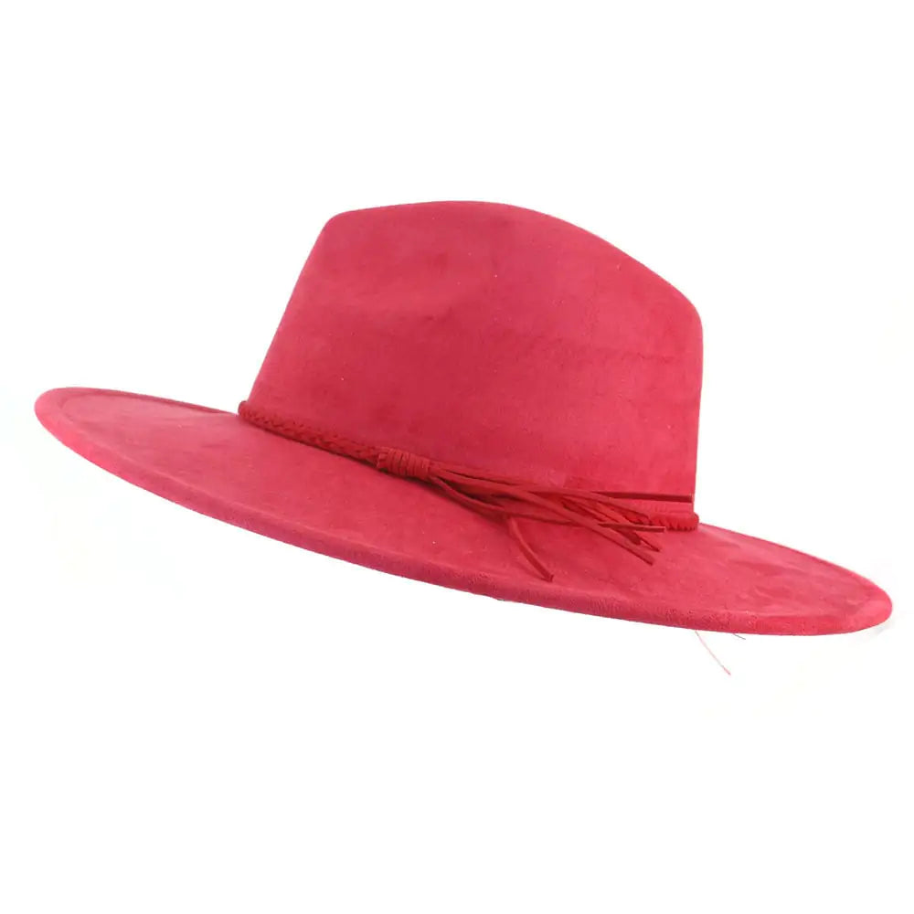 Chic Jazz Suede Tassel Sun Hat