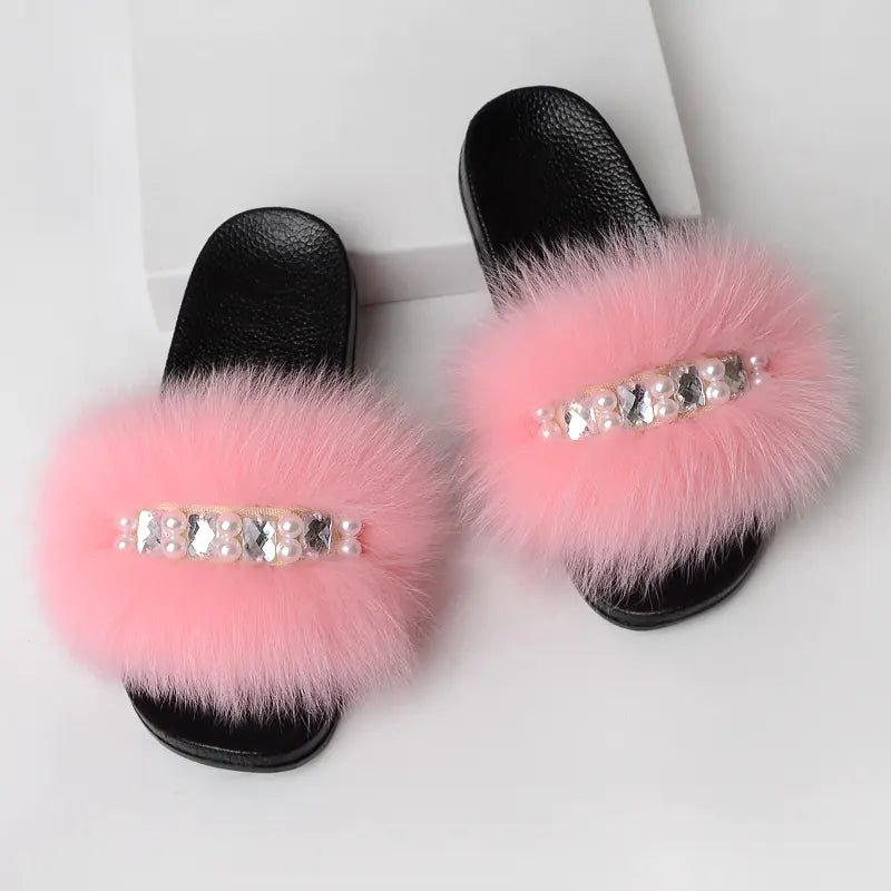 Simple Fashion Ladies' Wool Slippers