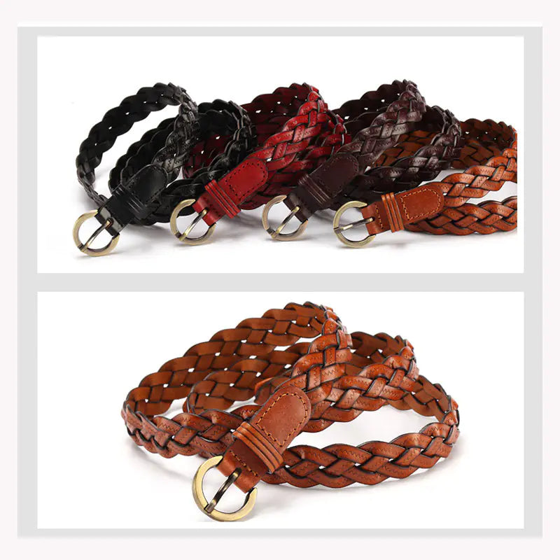 Chic Korean-Style Woven Belt