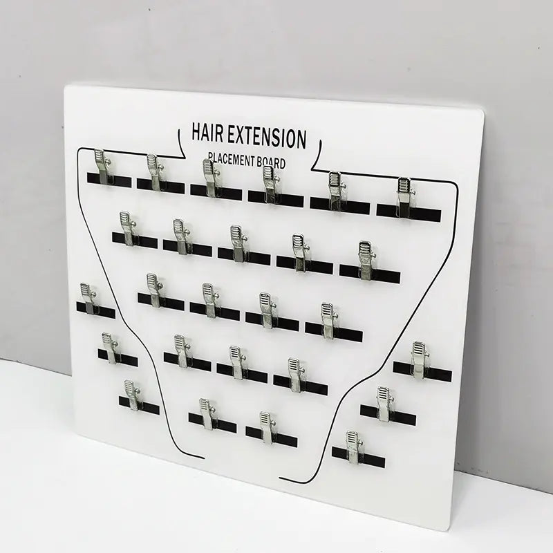 Hair Extension Display Rack with Clips