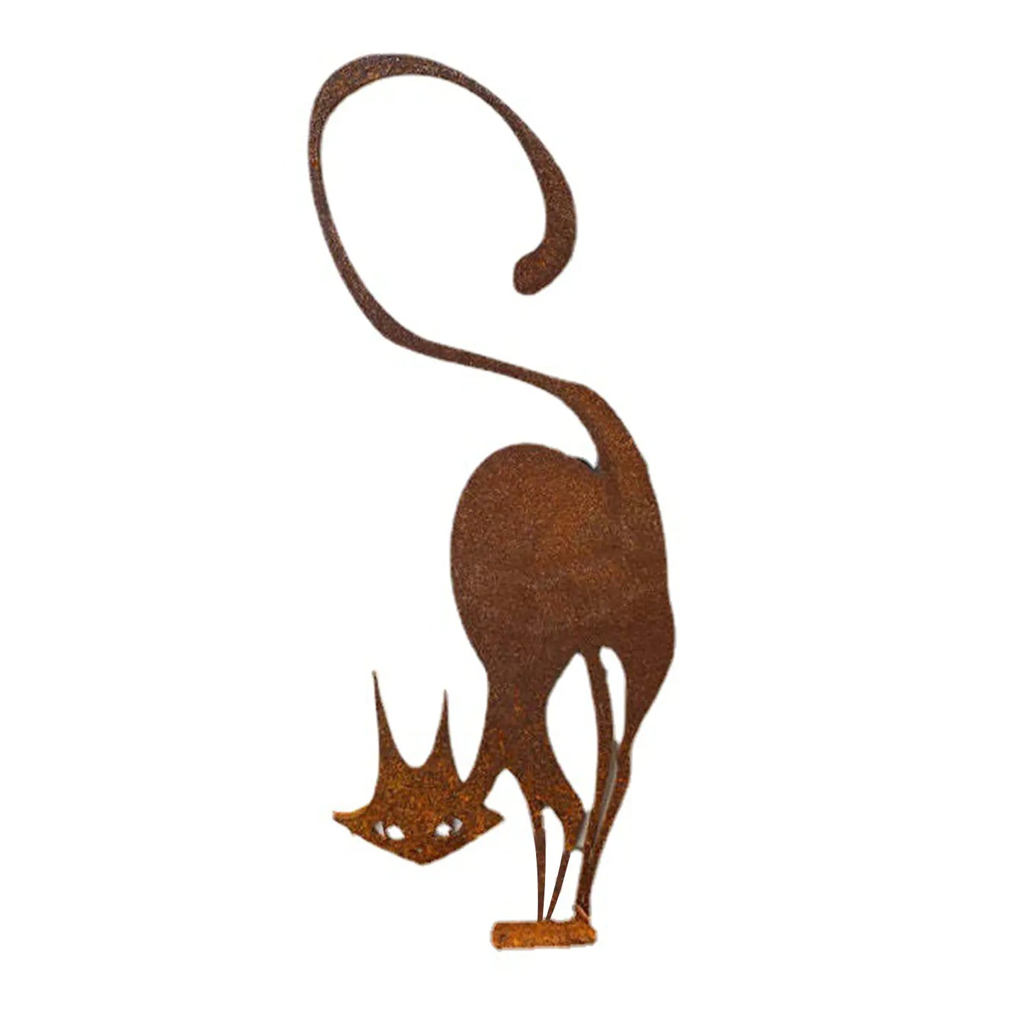 Rustic Iron Cat Fence Topper