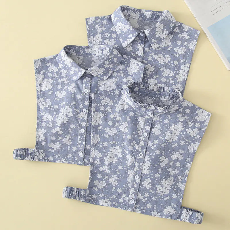 Chic Cotton Clip-On Collar