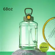 2000ml Durable Sport Hydration Bottle with Straw