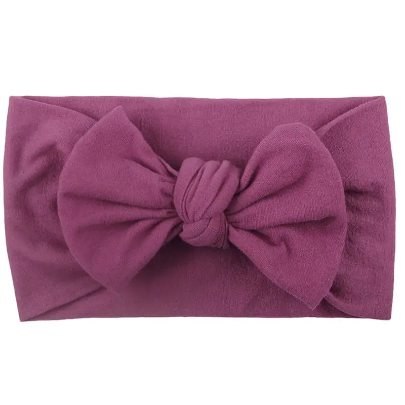 Chic Nylon Bow Hair Bands for Kids