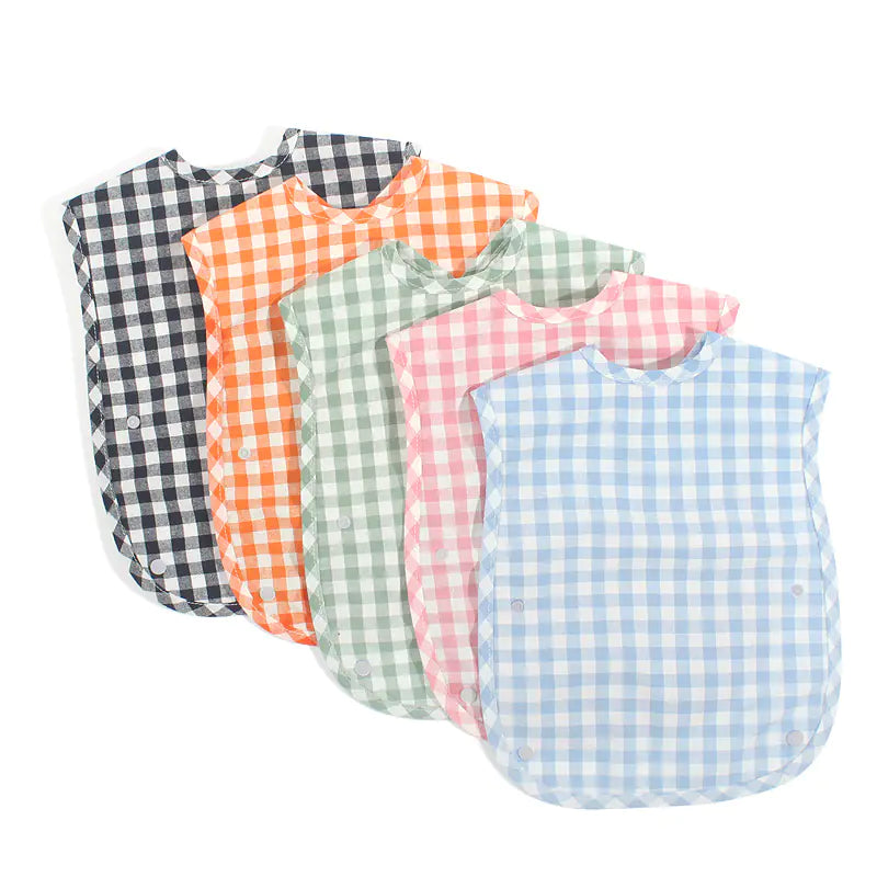Stylish Plaid Baby Bib