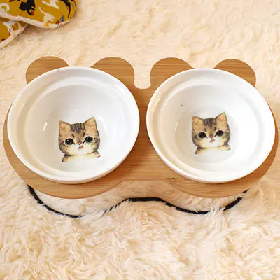 Ergonomic Cat Dining Stand