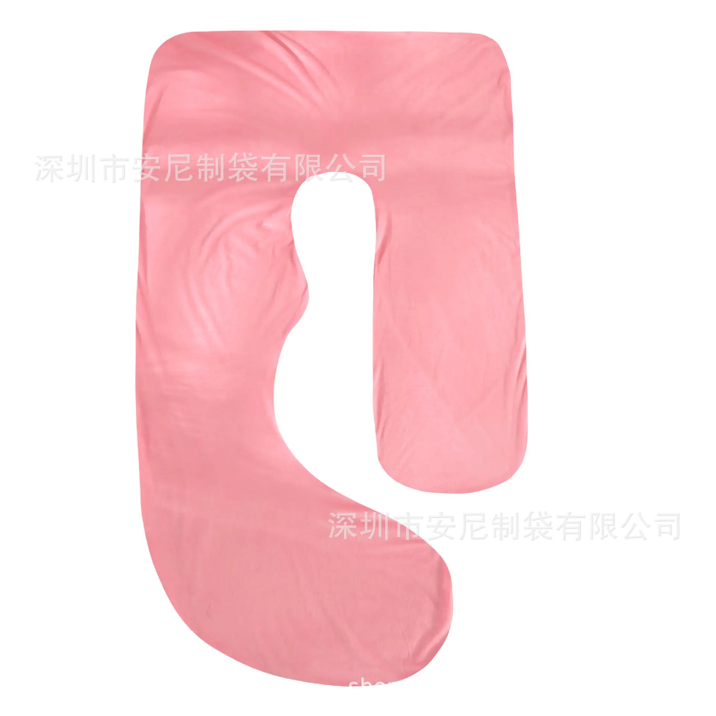 Velvet J-Shape Maternity Pillow