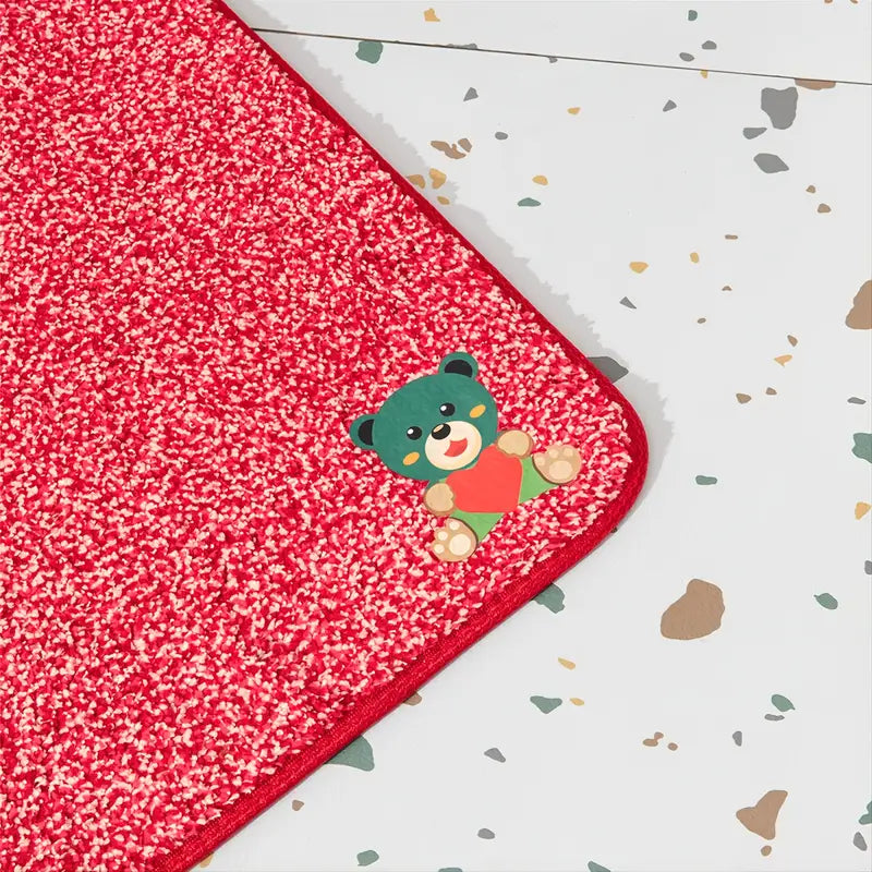 Pink Plush Absorbent Mat