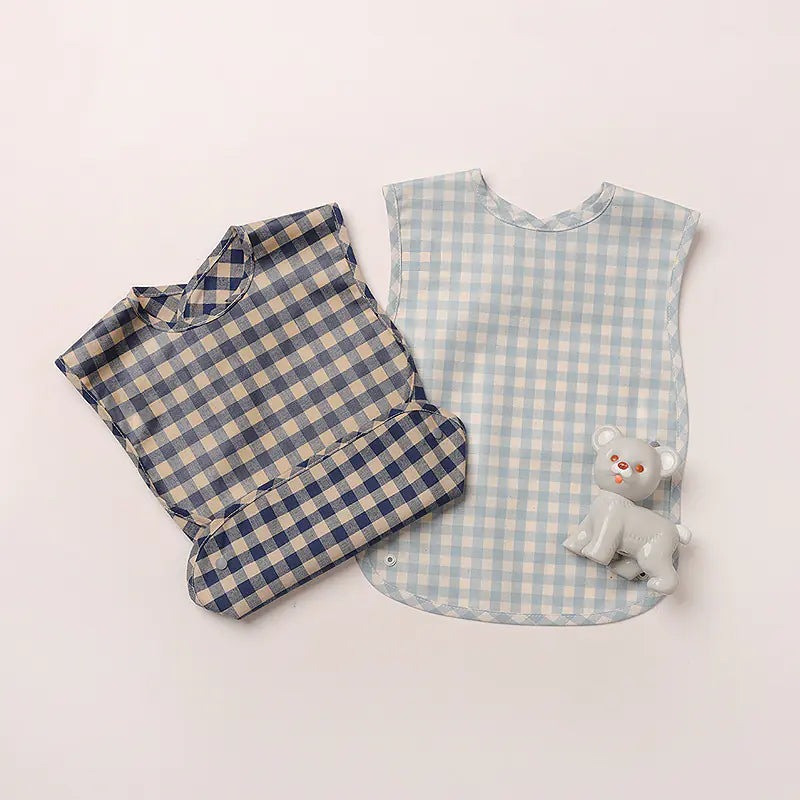 Stylish Plaid Baby Bib