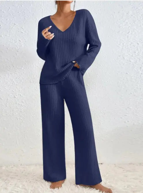 Autumn Ribbed Knit Comfort Set