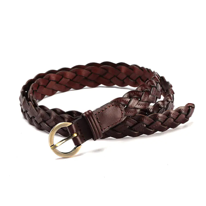 Chic Korean-Style Woven Belt