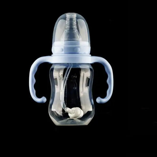 Newborn Baby Bottles with Handheld Plastic Design