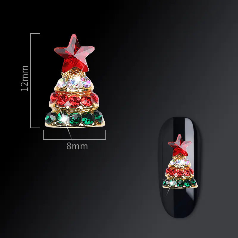 Frosty Flair Christmas Nail Charms