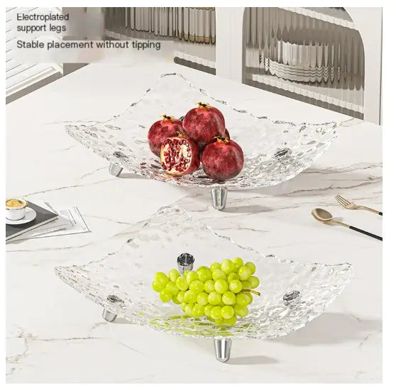 Elegant Clear Snack Server