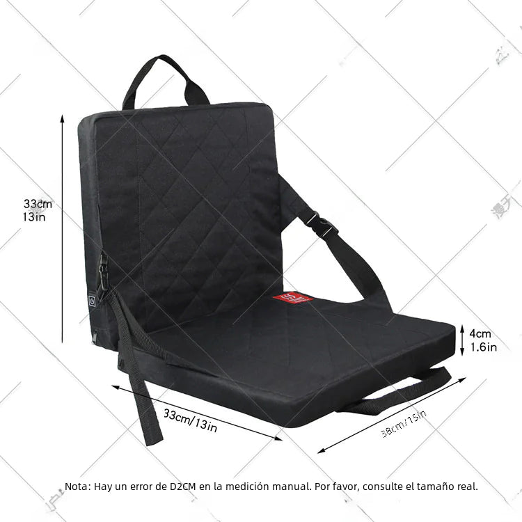 Compact Heated Outdoor Seat with Back