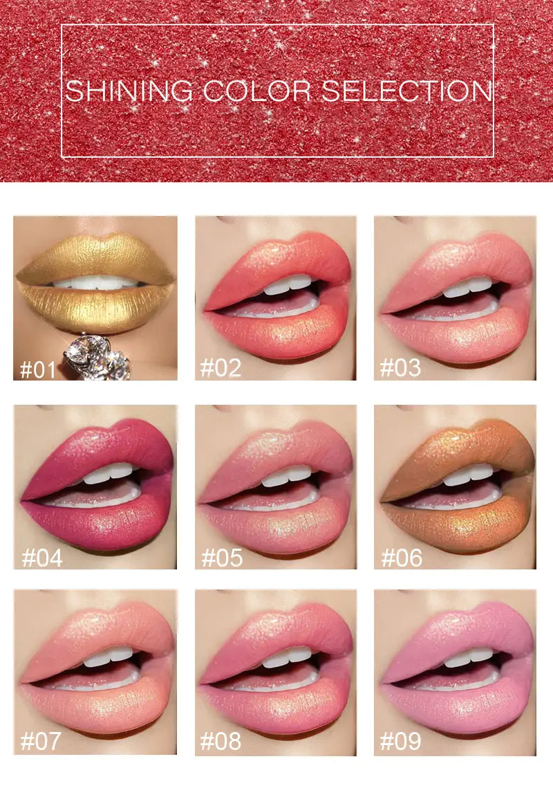 ShimmerShift Metallic Lipstick
