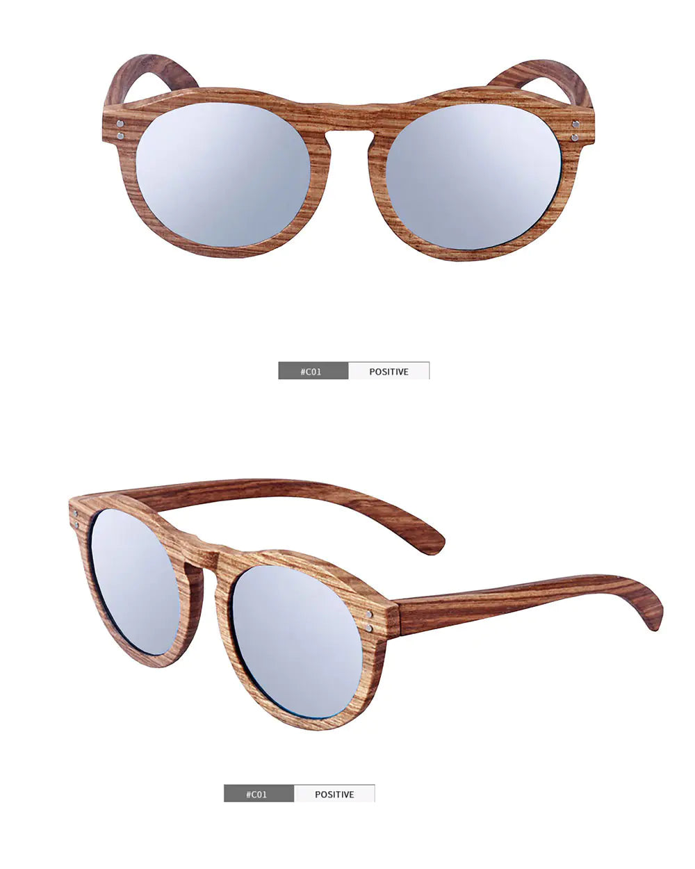 EcoChic Bamboo Wood Sunglasses