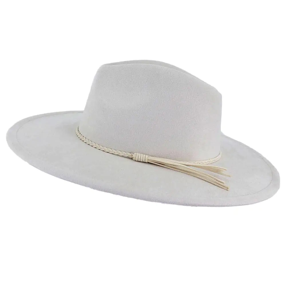 Chic Jazz Suede Tassel Sun Hat