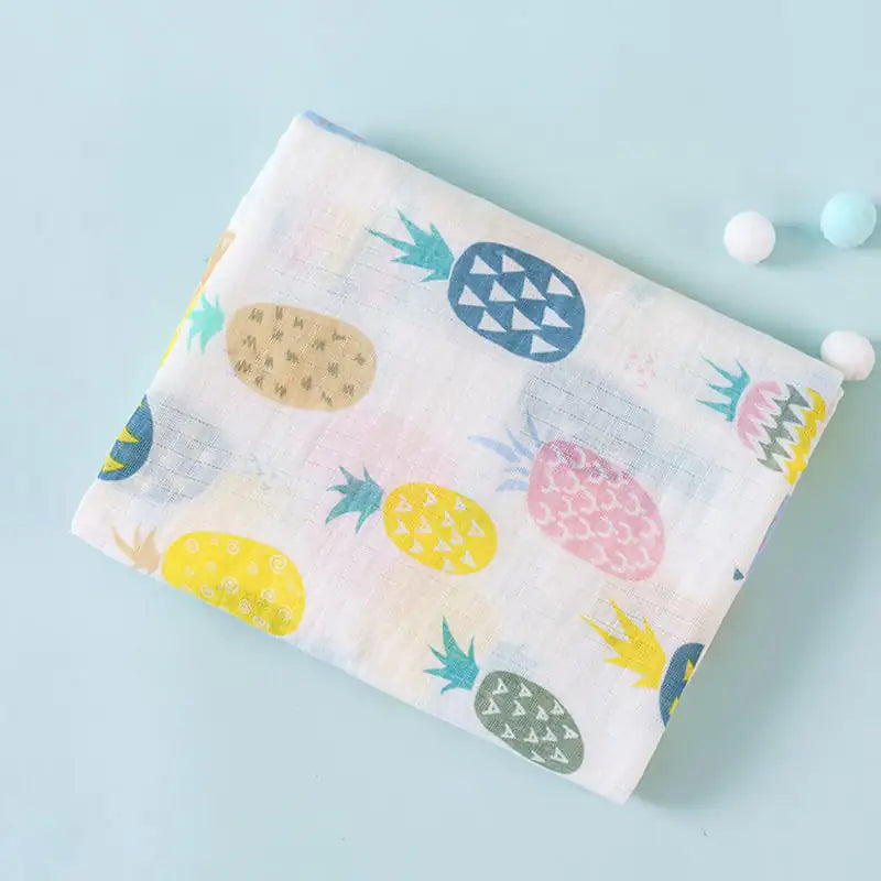 Soft Cotton Two-Layer Cartoon Baby Blanket