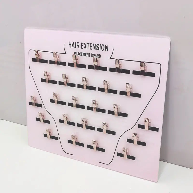 Hair Extension Display Rack with Clips