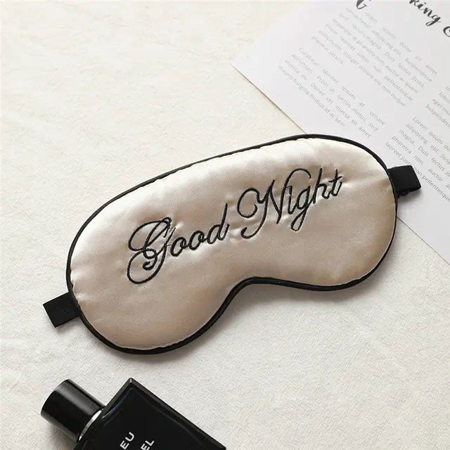 Silk Embroidered Comfort Sleep Mask