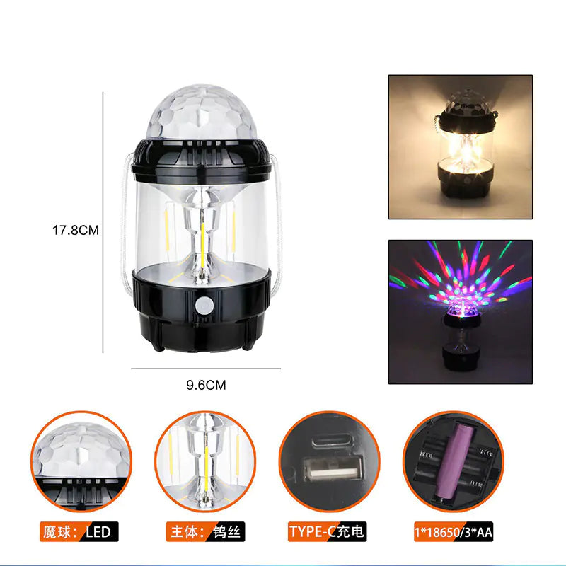 Outdoor LED Camping Lantern - Multi-Functional Bright Light