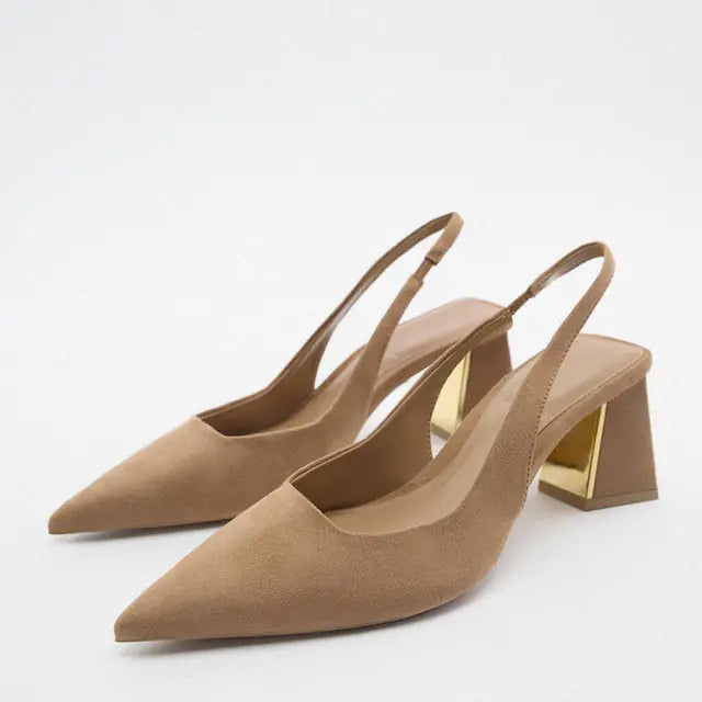 Chic Slingback Block Heels for Women