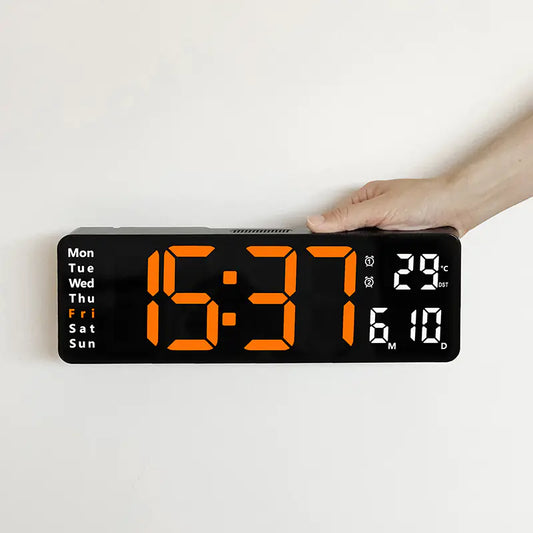 13-Inch Simple Dual-Use Wall Clock with Big Display