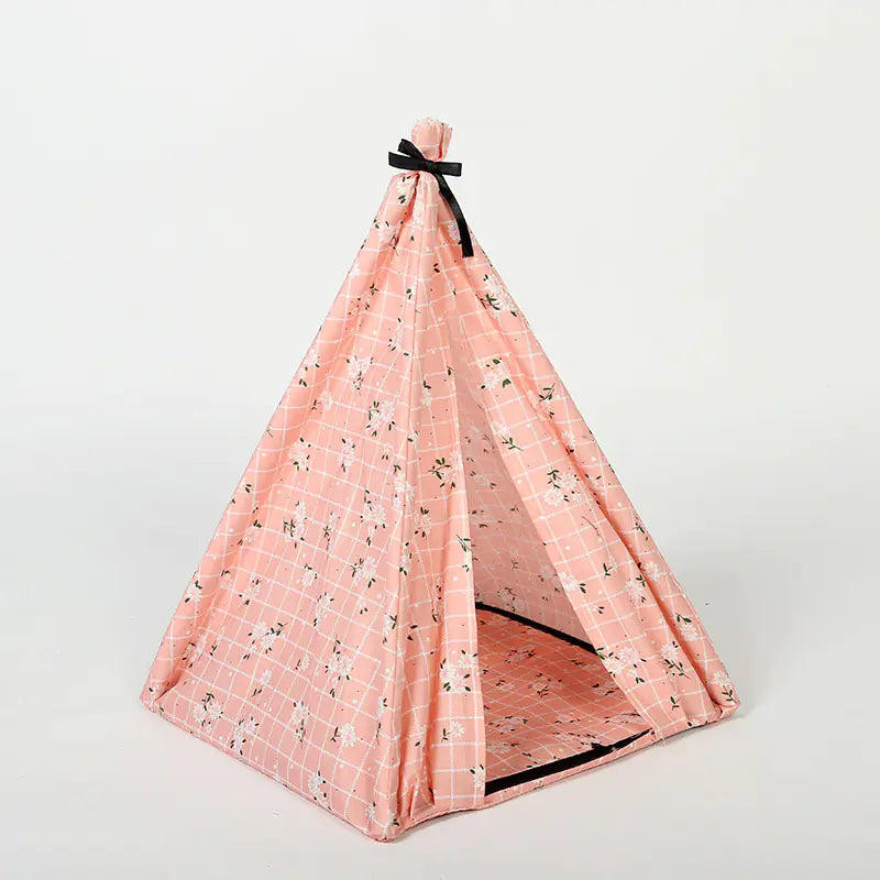 DIY Folding Tent Dog House with Mosquito Netting