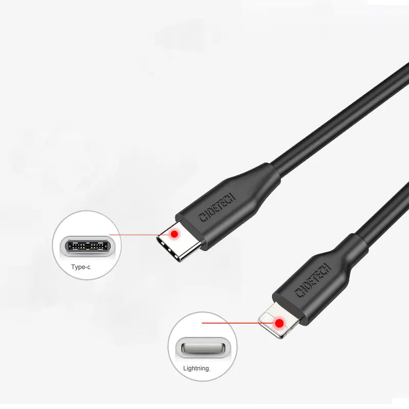 FlexiCharge 2m USB-C to Lightning Cable
