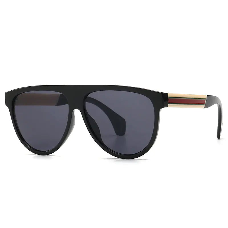 Chic Bold Round Sunglasses - Elegant High-End Fashion