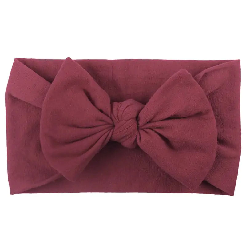 Chic Nylon Bow Hair Bands for Kids