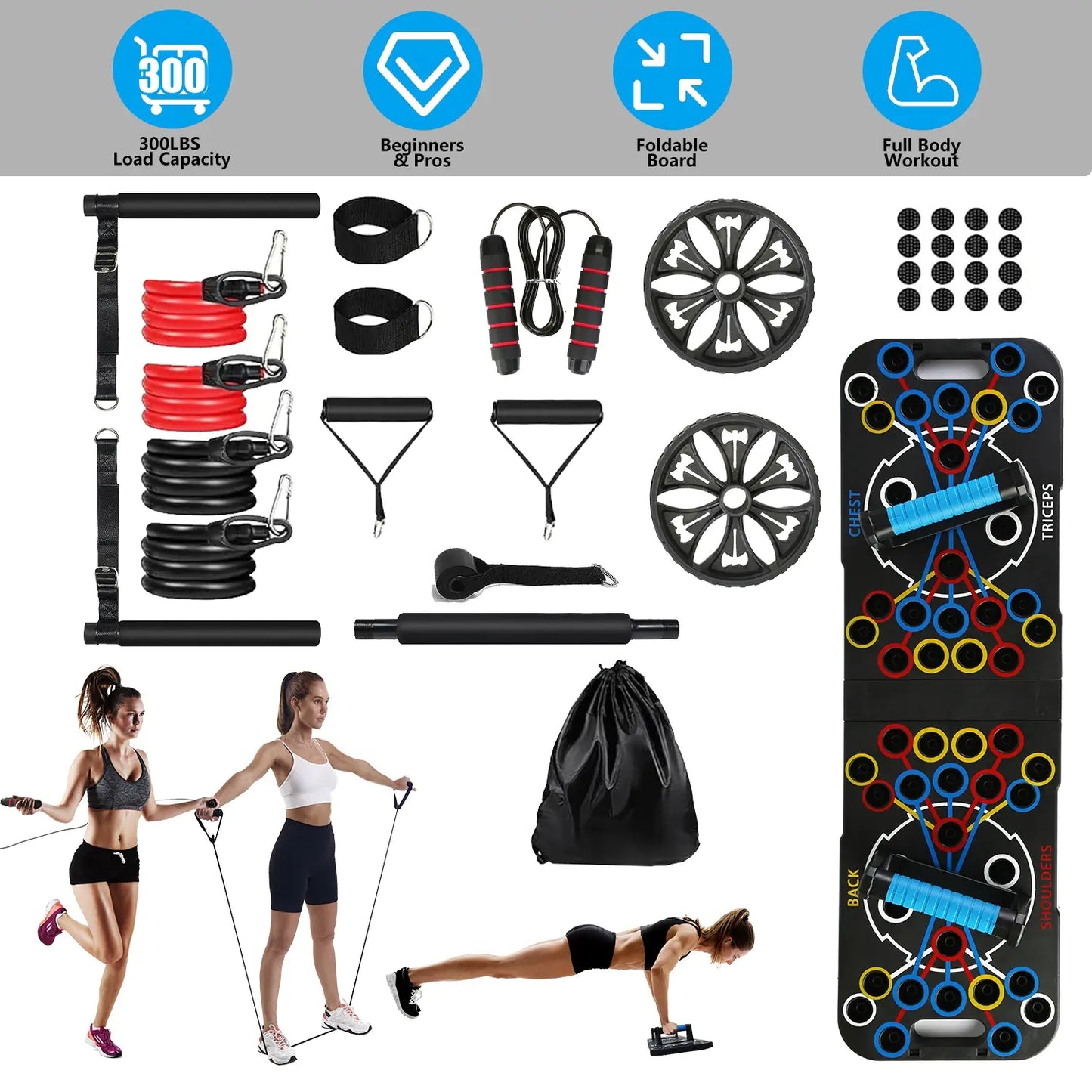 Total Home Gym Push-Up Board Kit